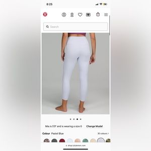 Lulu align high rise leggings 25”